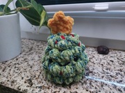 Handmade pluszak włóczka choinka święta prezent