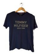 Koszulka Tommy Hilfiger granatowa z dużym logiem l