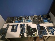 15 Płyt głównych z PC i Laptopów + Płyty z TV. Złom
