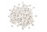 drewniane koraliki litery 100 sztuk DIY
