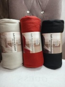 3 szt.Koc polarowy 130x160 miękki ciepły fleece NOWY mix kolorów