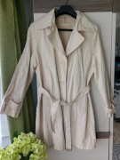 Płaszcz trencz elegancki wiosenny beżowy z paskiem Gerry Weber 44 