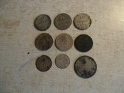 ZESTAW  SREBRNYCH  MONET