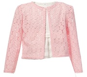 Bolerko różowe koronka 140 cm narzutka