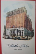 Pocztówka 1968 USA, New York, hotel Statler Hilton