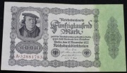 " Ros.79 a  ( 8cyfr   ) 50 000.Mark 1923 stan 1- (AU)    za 22,,99 zl "
