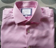 KOszula Charles Tyrwhitt 42/86 faktura różowa