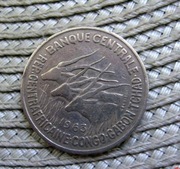 Afryka Równikowa 50 Frank 1963r - Gabon-Kongo-Tchad