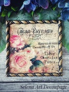 Dekoracyjne obrazek z kwiatami shabby chic vintage decoupage róże