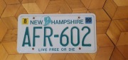 New Hampshire tablica rejestracyjna usa oryginal