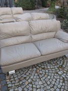 Sofa Narożnik do salonu + kanapa 2 os.  - skóra 