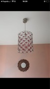 Żyrandol + lampka na komodę