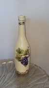 Zdobiona butelka, decoupage 