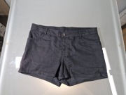 H&M Divided Szorty Damskie Czarne Rozmiar 42