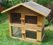 Dwupoziomowa klatka dla królików 