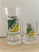 Dwie szklanki Ruch Radzionków, 70 lat, 1989