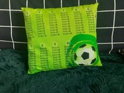 (nowa) Poduszka dekoracyjna Handmade tabliczka mnożenia piłka nożna