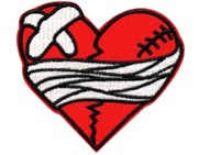 NASZYWKA NAKLEJKA ŁATKA ZŁAMANE SERCE 1 SZTUKA 