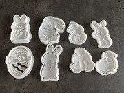 Wiosenne wielkanocne wykrawaczki i foremki ze stemplami do ciastek