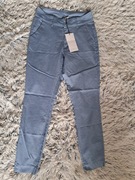 Nowe spodnie Kaffe z materiału xs/34 niebieskie