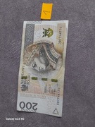 Banknot 200 zł Ciekawy numer