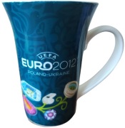 Kubek piłka nożna UEFA EURO 2012 - licencjonowany - piękny duży - NOWY 