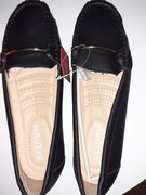 Mokasyny czarne r.38