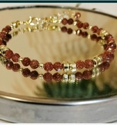 Bransoletka z naturalnego złotego piaskowca 