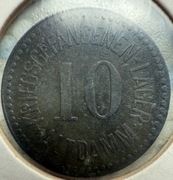 10 Pf Dąbie Obóz jeniecki Zn