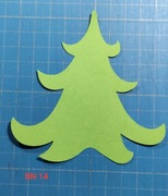 Scrapki Kraków Boże Narodzenie Choinka 15 szt. (BN14)