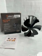 Wentylator do pieca Tomers zasilany ciepłem