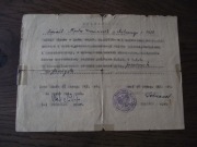 Zaświadczenie ,opinia o służbie wojskowej w 2RP