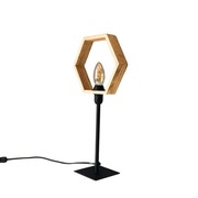 Lampka stołowa drewniana HEXAGON