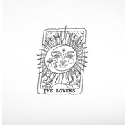 Torba z haftem „The Lovers Tarot”, Mystical Tarot Shopper
