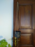 Makrama kwietnik makramowy wiszący boho beżowy