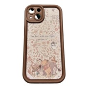 Etui do Apple iPhone 13 – silikonowe, brązowe | Kubuś Puchatek