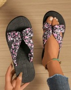 Damskie sandały w panterkę lato