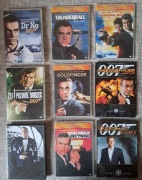 Zestaw 9 filmów dvd z 007 James Bond 