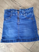 Jeansowa mini spodniczka dziewczynka 122/128