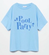 MANGO niebieska koszulka bluzeczka Pool Party 11 12 lat