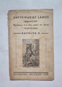 Antykwarjat Lamus katalog 2 1935