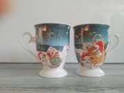 Świąteczne kubki porcelanowe – 2 sztuki