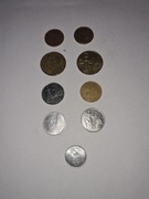 Zestaw Moneta monety Słowacja 9 sztuk monet z różnego okresu