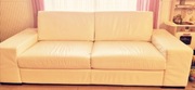 Biała sofa skóra naturalna Kalwaria 