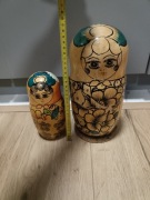 Matrioszki matrioszka babuszka drewno ozdoba PRL DDR 