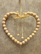 Naturalna dekoracja,drewniane serce,na ścianę, na drzwi,