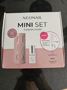 Neonail mini set. Mini lampa, baza all in one + pilniki, waciki, patyczki