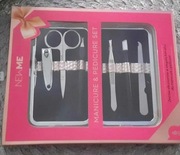 Zestaw do manicure i brwi newme 6 szt + etui