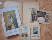 Przedwojenne dewocjonalia: książeczka. obrazek, pamiątka z misji