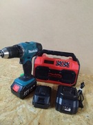 Głośnik Bluetooth budowlany DIY na aku LXT 18V Makita + wkrętarka,aku,lad